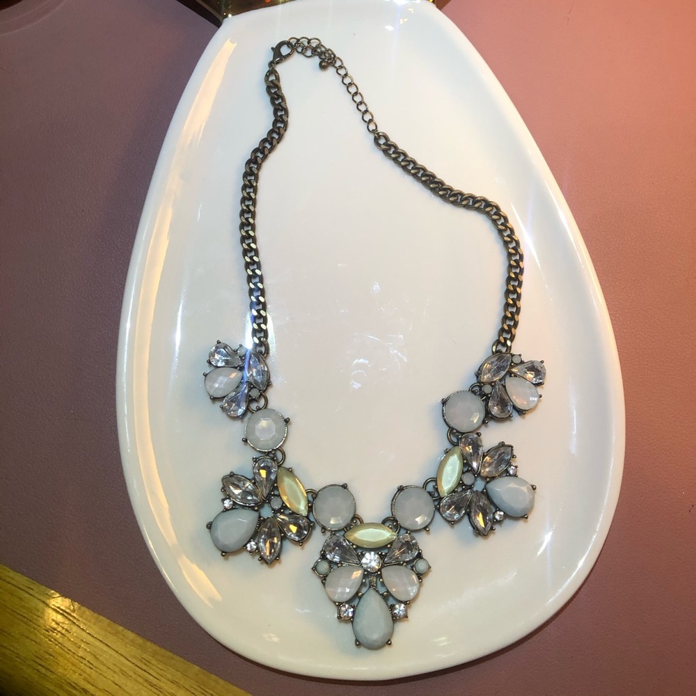 Blue Stone Statement Necklace - image 3